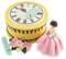 Designer Stencils; 4.5-Inch Clock Cake Stencil | C290 by Designer Stencils | Cake Decorating Tools | Baking Stencils for Royal Icing, Airbrush, Dusting Powder | Reusable Plastic Food Grade Stencil for Cakes | Easy to Use & Clean Cake Stencil; Category:Cake Decorating Tools; Image:4